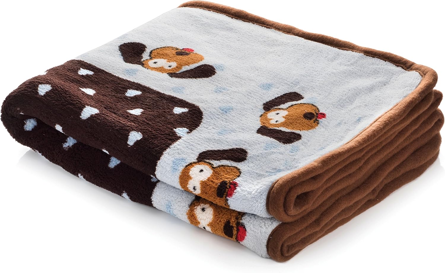 SmartPetLove Snuggle Puppy Blanket for Pets, Blue Pattern : Pet Bed Blankets : Pet Supplies