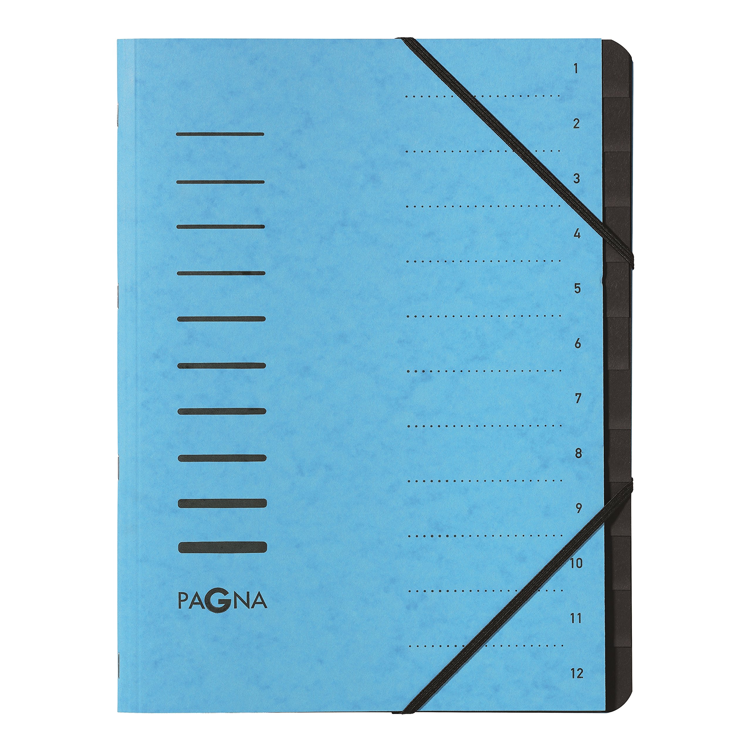 Pagna 40059-18 File Folder 12 Compartments Light Blue