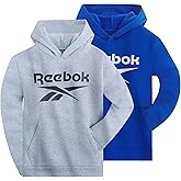 Reebok Boys Fashion Hoodie Sweatshirts 2 Pack Fleece Hoodies for Boys Size 8-20