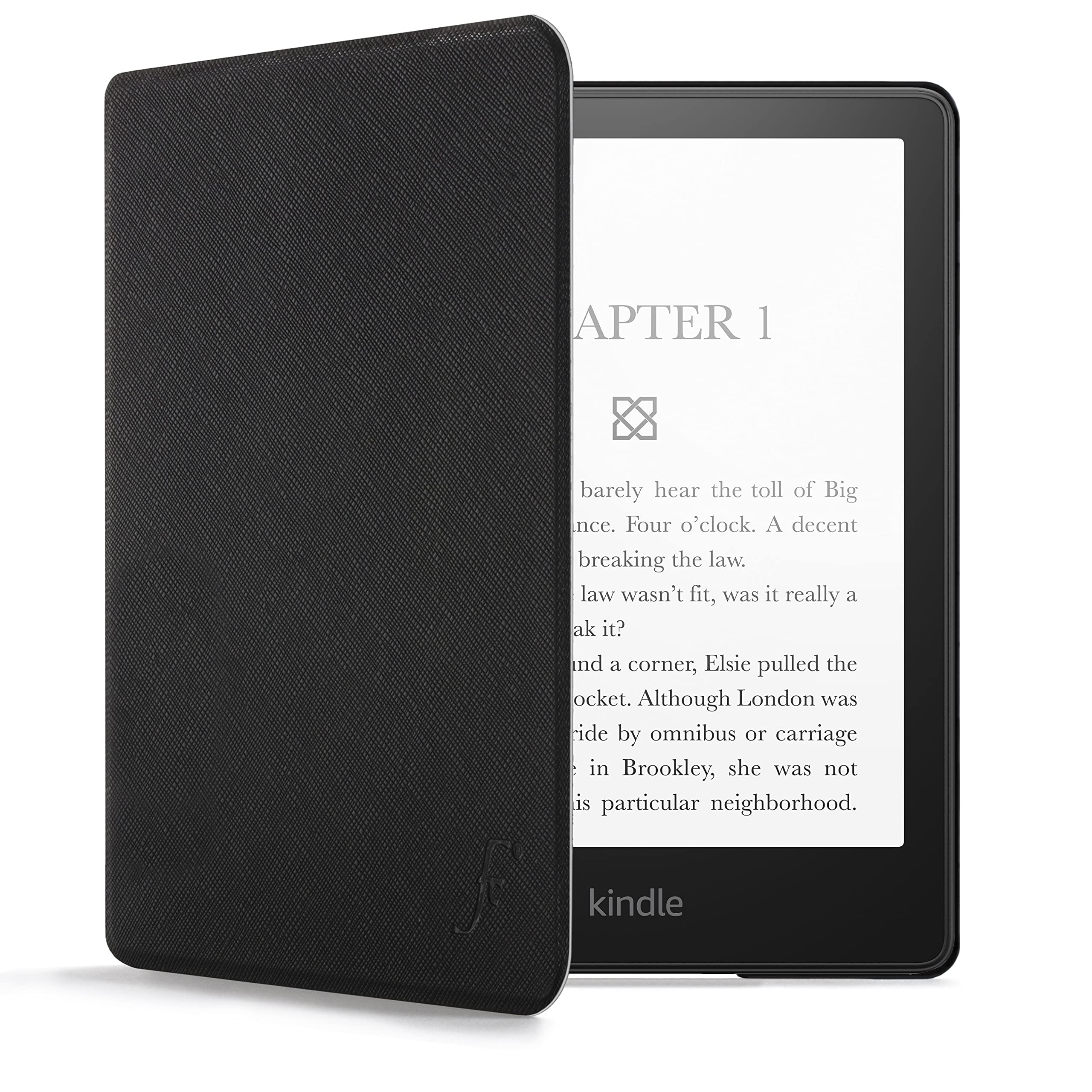 Forefront Cases Case for Amazon Kindle Paperwhite 6.8" (11th Generation - 2021 Model) - Black - Slim, Light & Protective, Smart Auto Sleep-Wake Function Cover for Kindle Paperwhite 6.8"