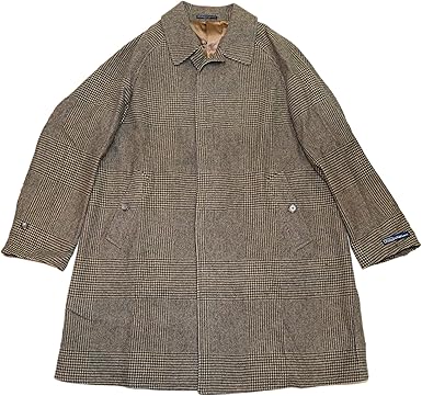 polo ralph lauren glen plaid wool trench