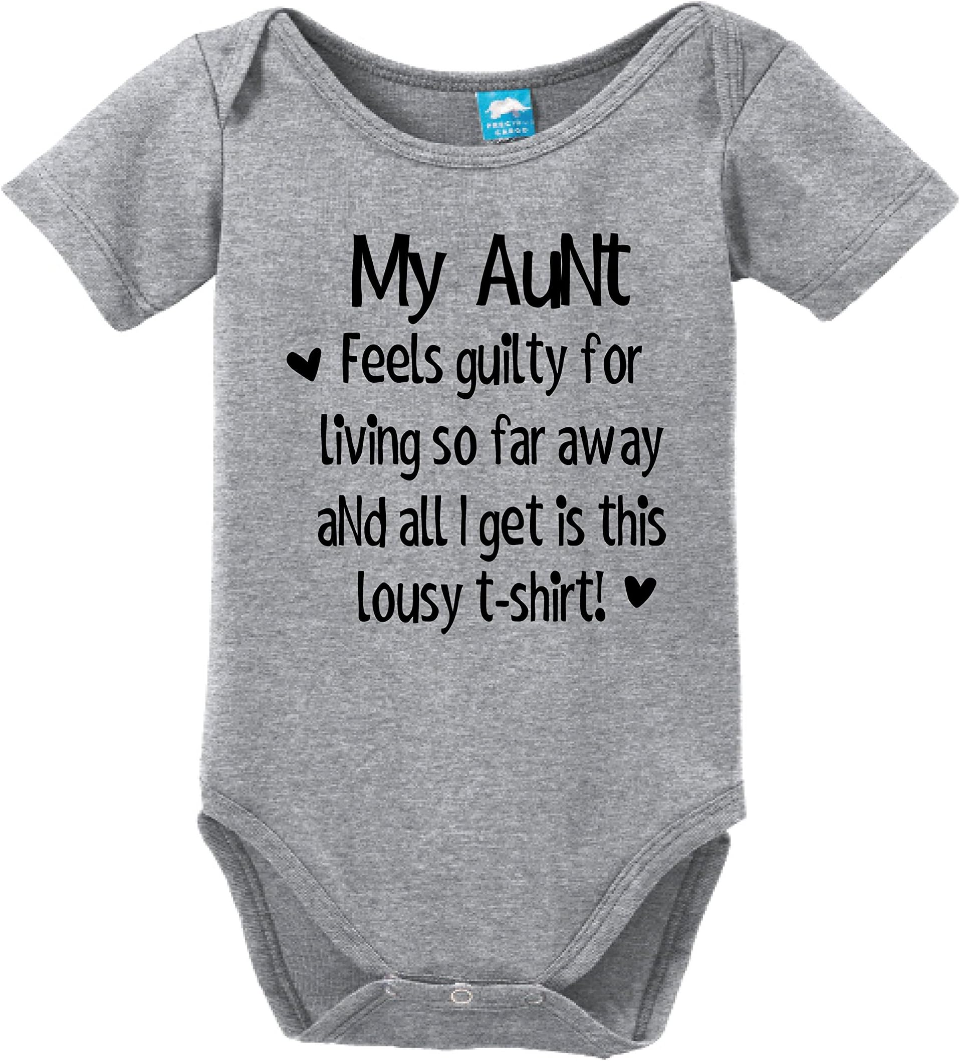 Sod Uniforms My Aunt Feels Guilty Printed Baby Romper