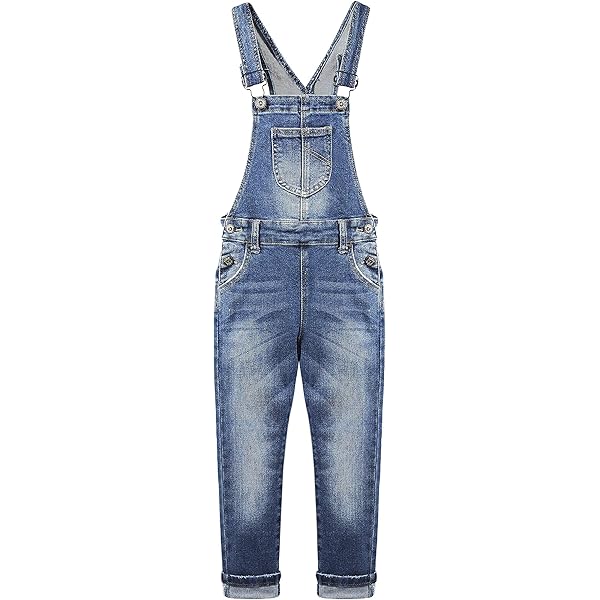Amazon.com: KIDSCOOL SPACE Girls Denim Overalls,Little Big