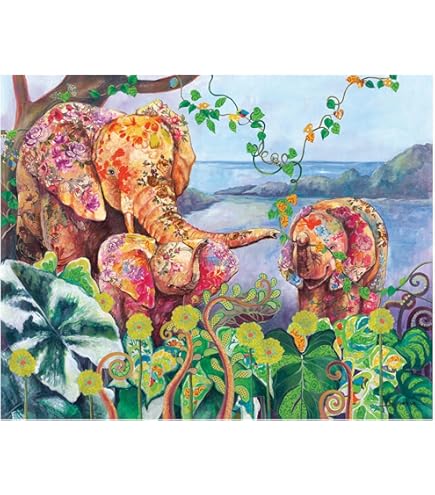 SUNSOUT Stained Glass Zoo Koala 1000pc Puzzle - 20x27" Jigsaw By Kelly Roberts