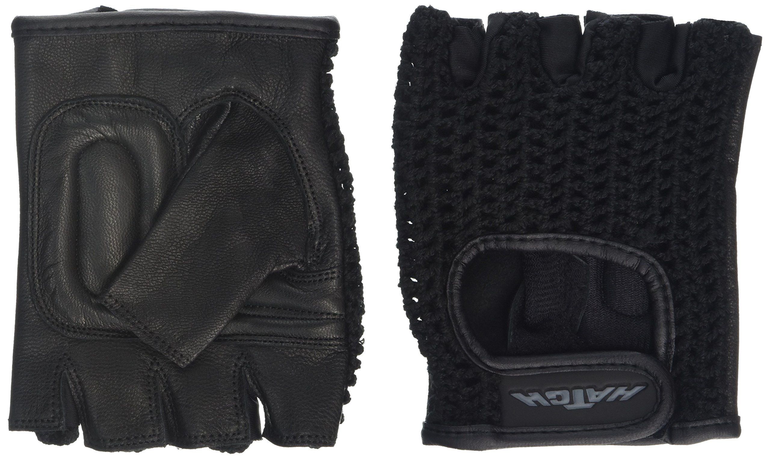 PERFORMANCE HEALTH All-Purpose One Pair Padded Mesh Wheelchair Gloves - Large, Black