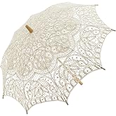 BABEYOND Lace Umbrella Parasol Vintage Wedding Bridal Umbrella for Decoration Photo Lady Costume Tea Party