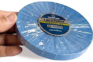 Kneysan Lace Front Support Wig Tape Double Sided Waterproof Super Hold Adhesive for Wig Hair Extension Hair Pieces Lace Wigs Men's Toupee Beards Made in The USA Safe and Easy to Use (1/2" x 36 yds)