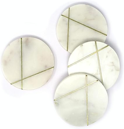 White coaster set Clearance