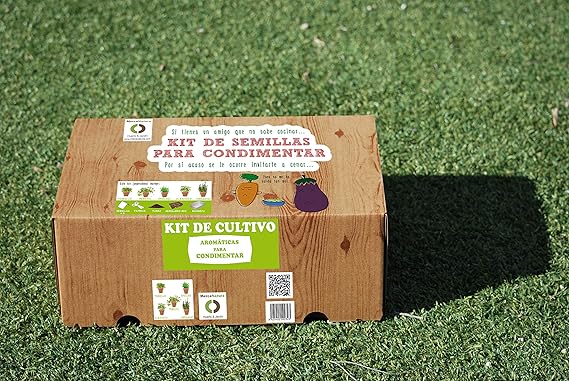 Kit de cultivo de plantas aromáticas para condimentar: Amazon.es ...