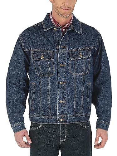 Wrangler Men's Big and Tall Unlined Denim Jacket in Kuwait Whizz