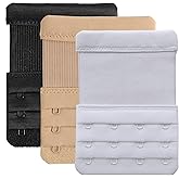 YARBAR Women's Bra Extenders 4 Hook / 3 Hook / 5 Hook / 2 Hook Soft Comfortable Stretchy Bra Extension Strap
