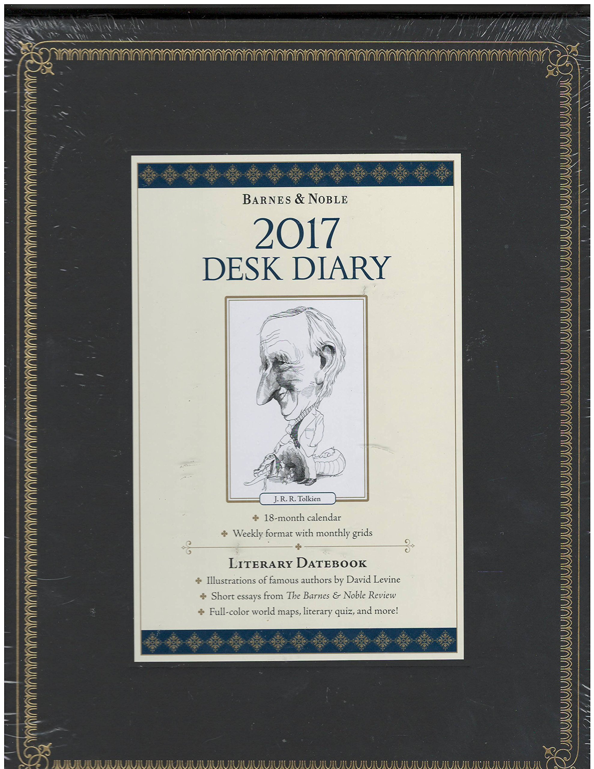 Barnes And Noble 2017 Desk Diary Literary Datebook 9781435162594