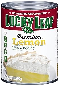 Lucky Leaf Premium Lemon Fruit Filling & Topping, 22 Ounce (Pack of 8)