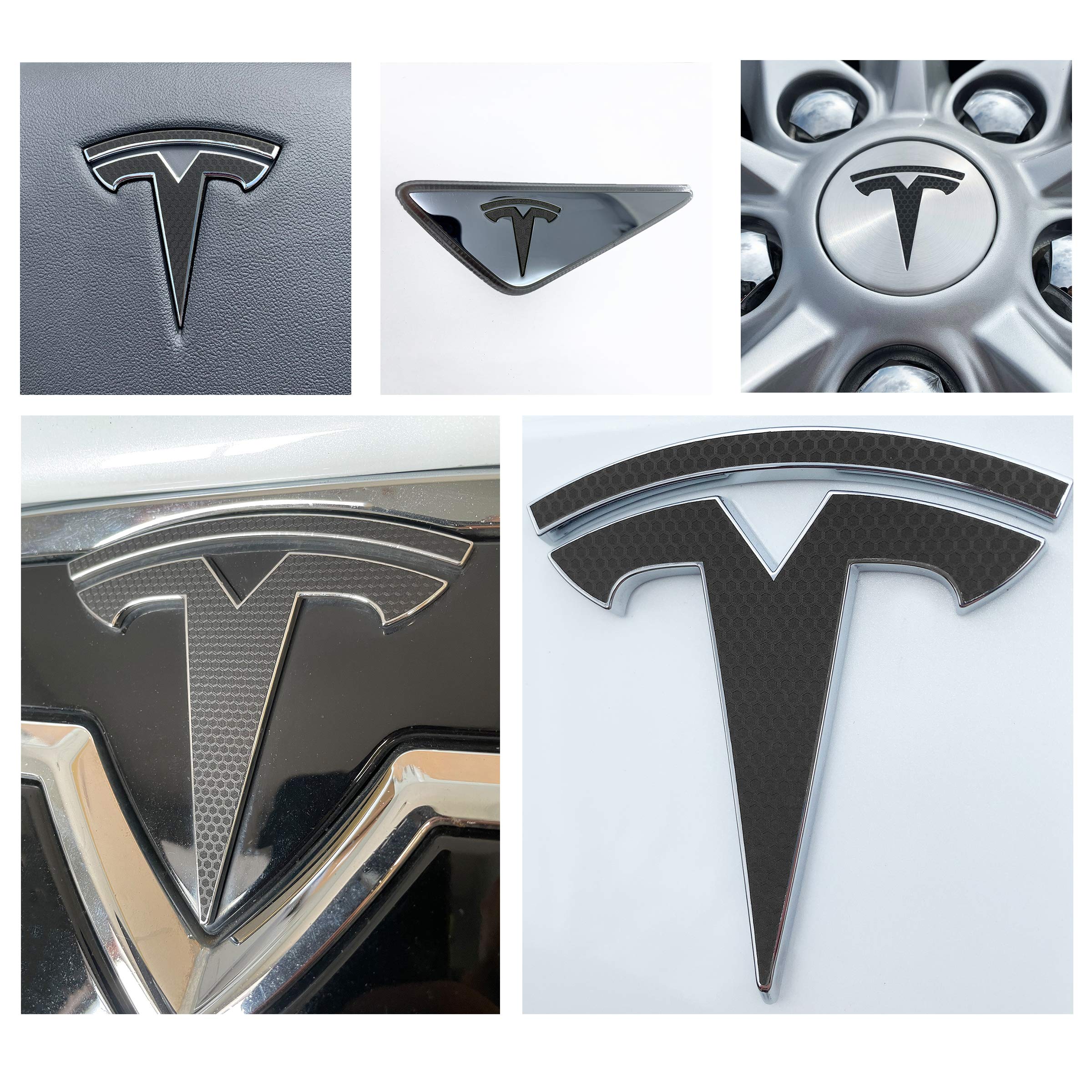 Logo Decal Wrap for Tesla Model S, Nosecone, 14-pc