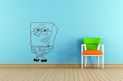 Amazon Com Spongebob Squarepants Wall Decals Squidward Vinyl Art