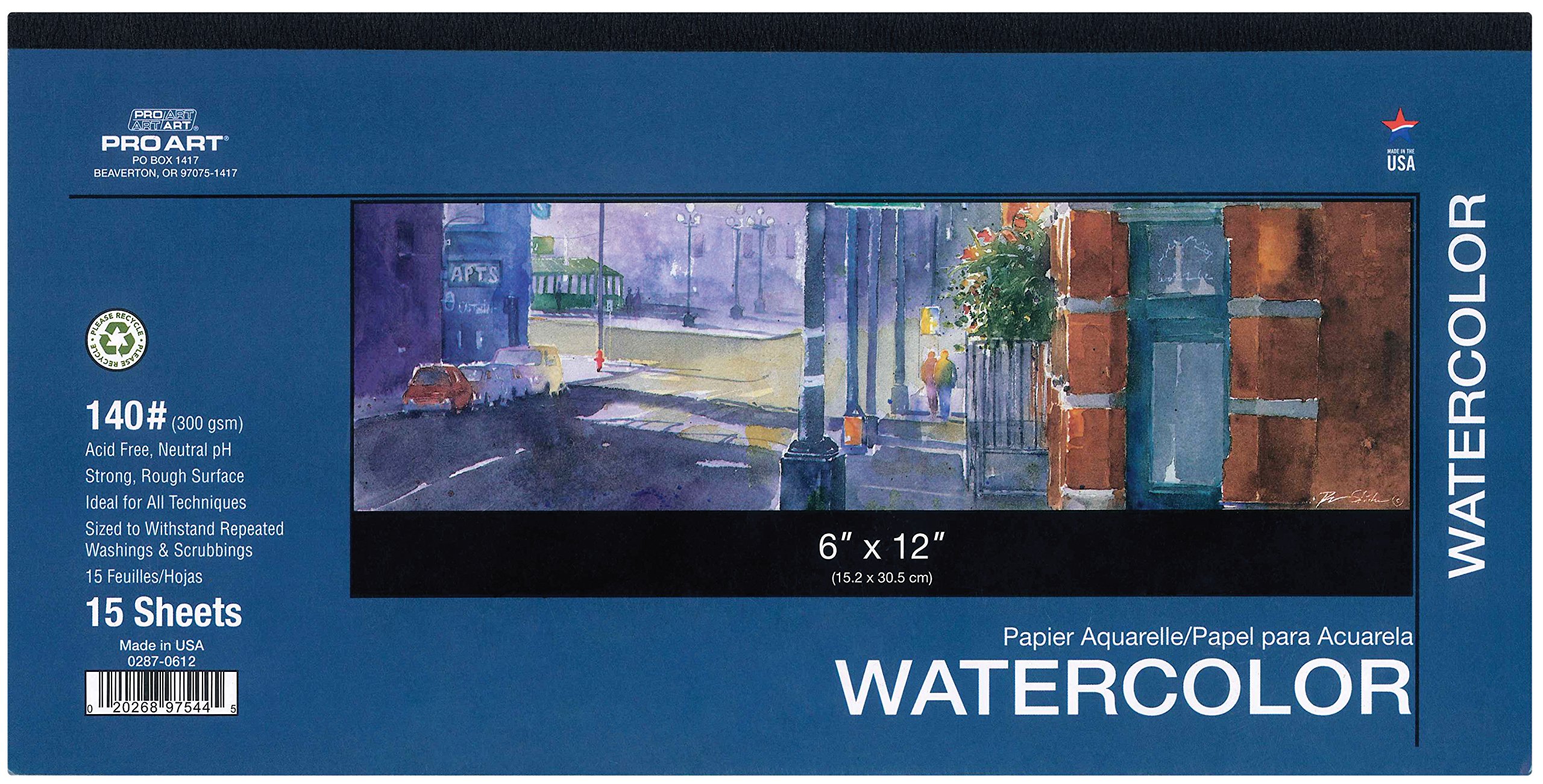 Pro Art Watercolor Pad, 6 X 12Inch- Buy Online In Bolivia At Desertcart - 17562663.