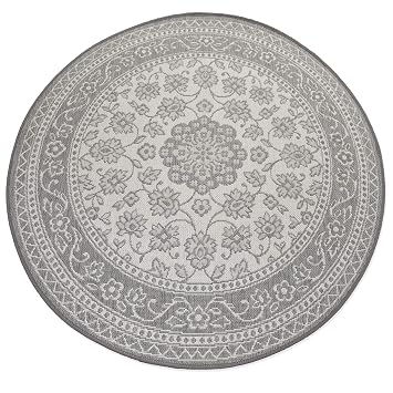 Amazon De Balta Rugs In Und Outdoor Teppich Rund Classic Flowers