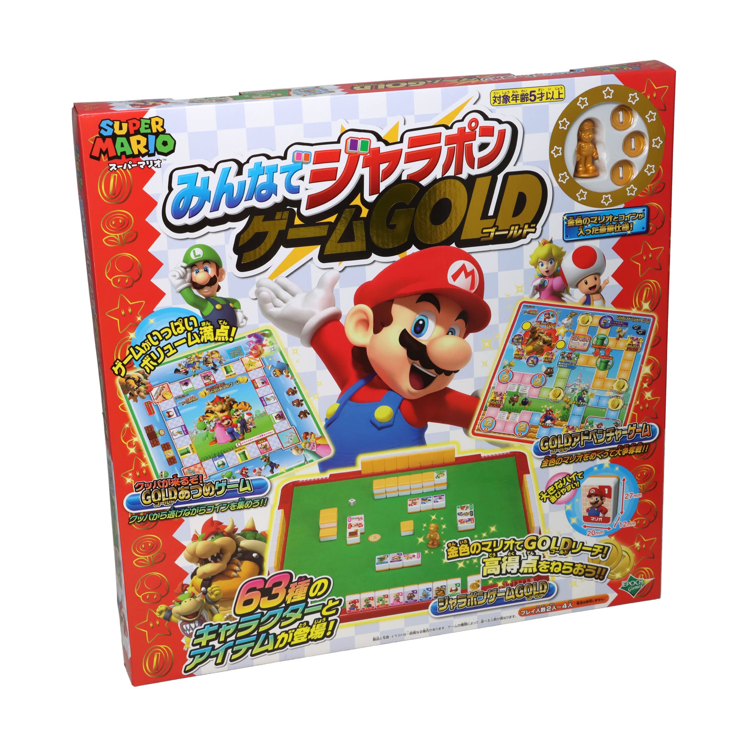 EPOCH Super Mario Everyone Jalapon Game Gold