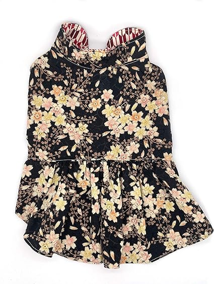 Amazon 小型犬 ワンピース リバーシブル 桜 矢絣柄 和柄 Mサイズ No 1 ノーブランド品 ドレス ワンピース 通販