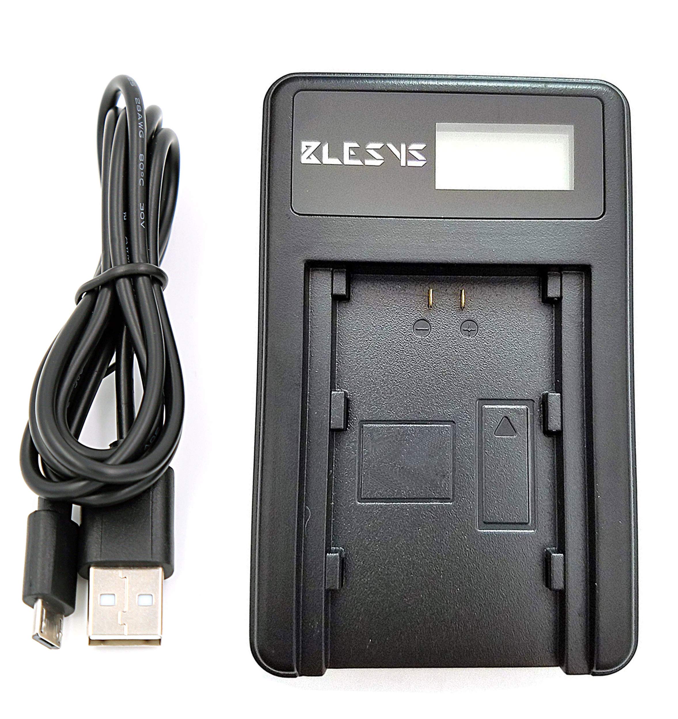 BLESYS USB Charger for Sony NP-FV50A NP-FV70A NP-FV100A Power from USB Wall Adapter, Auto USB Charger, 5V Power Bank, Laptop & Computer USB Ports Compatible with Sony NPFV50A NPFV70A NPFV100A Battery