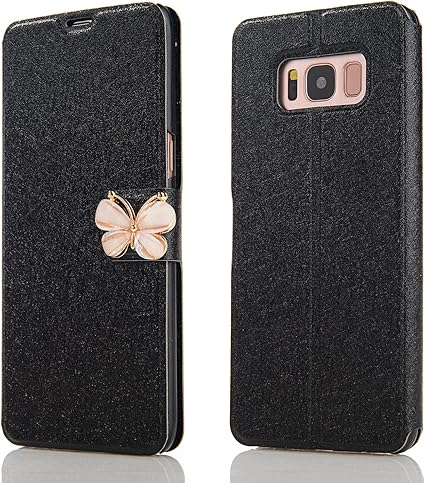 Amazon Co Jp Galaxy S5ケース手帳型 可愛い 蝶柄 キラキラ 立体飾り 携帯カバー Galaxy S5ケース 人気女性 おしゃれ シルク柄 エレガント 保護ケース 指紋防止カバー ギャラクシーs5ケース 蝶々 キャラクター 軽量ケース スリム 薄型 S5カバー シンプル 耐衝撃 防塵