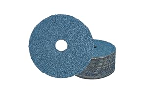 UPWOOD Zirconia Alumina Fiber Sanding and Grinding Discs, 5” x 7/8”, 24 Grit - 25 Pack