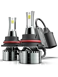 9007/HB5 Led Headlight Bulbs, Marsauto 12000LM M2 Series Super Bright Led Hi/Lo Beam Headlamp Conversion Kit, CANbus-Ready 6000K Xenon White 2-Pack