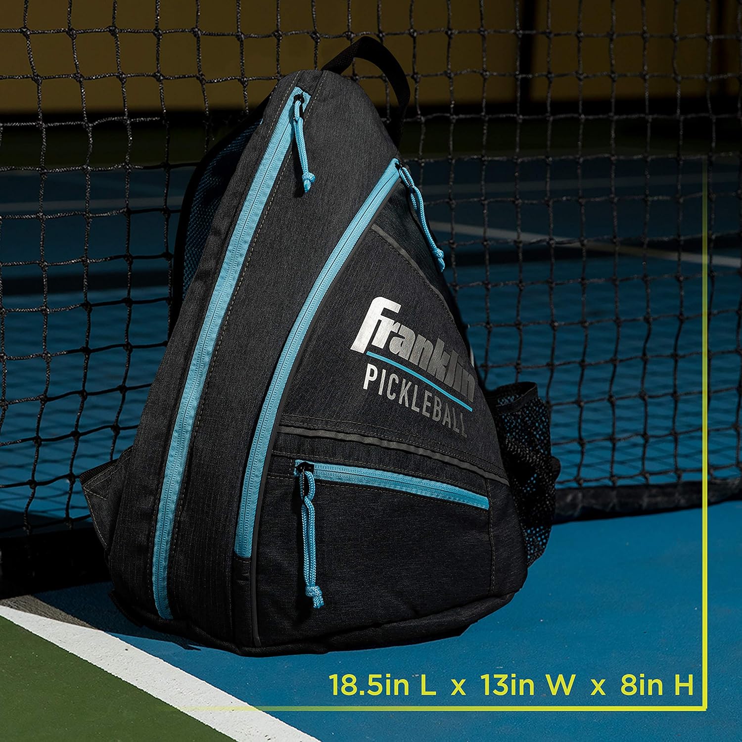 Franklin Sports Pickleball Sling Bag – Official Pickleball Bag of The U.S. Open Pickleball Championships – Adjustable – Gray/Blue : Sports & Outdoors