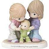 Precious Moments Grandma, Mom, & Baby Figurine | Family is A Blessing That Lasts Forever Mom & Grandma with Baby Bisque Porce