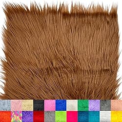 Ice Fabrics Faux Fur Fabric Squares - 10x10 Inches
