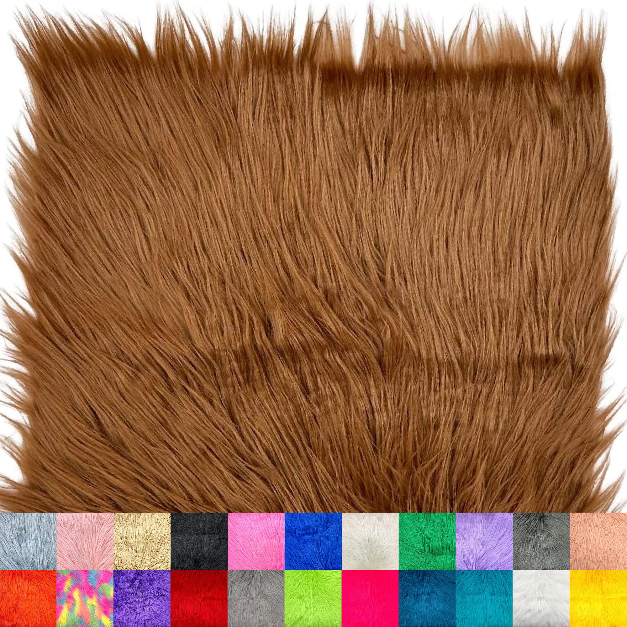 Ice Fabrics Faux Fur Fabric Squares - 10x10 Inches