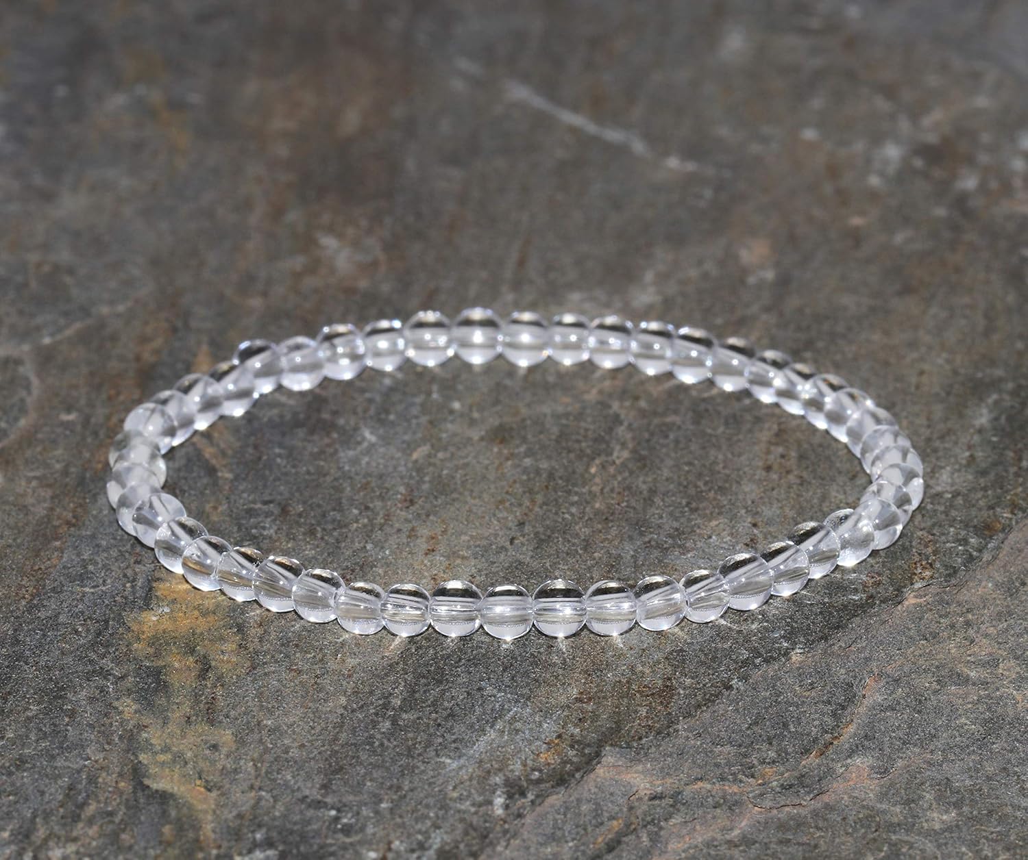 Clear Quartz Bracelet Grade AAA 4mm 