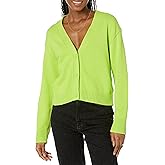 Amazon Essentials Women's Relaxed Fit V-Neck Cropped Cardigan