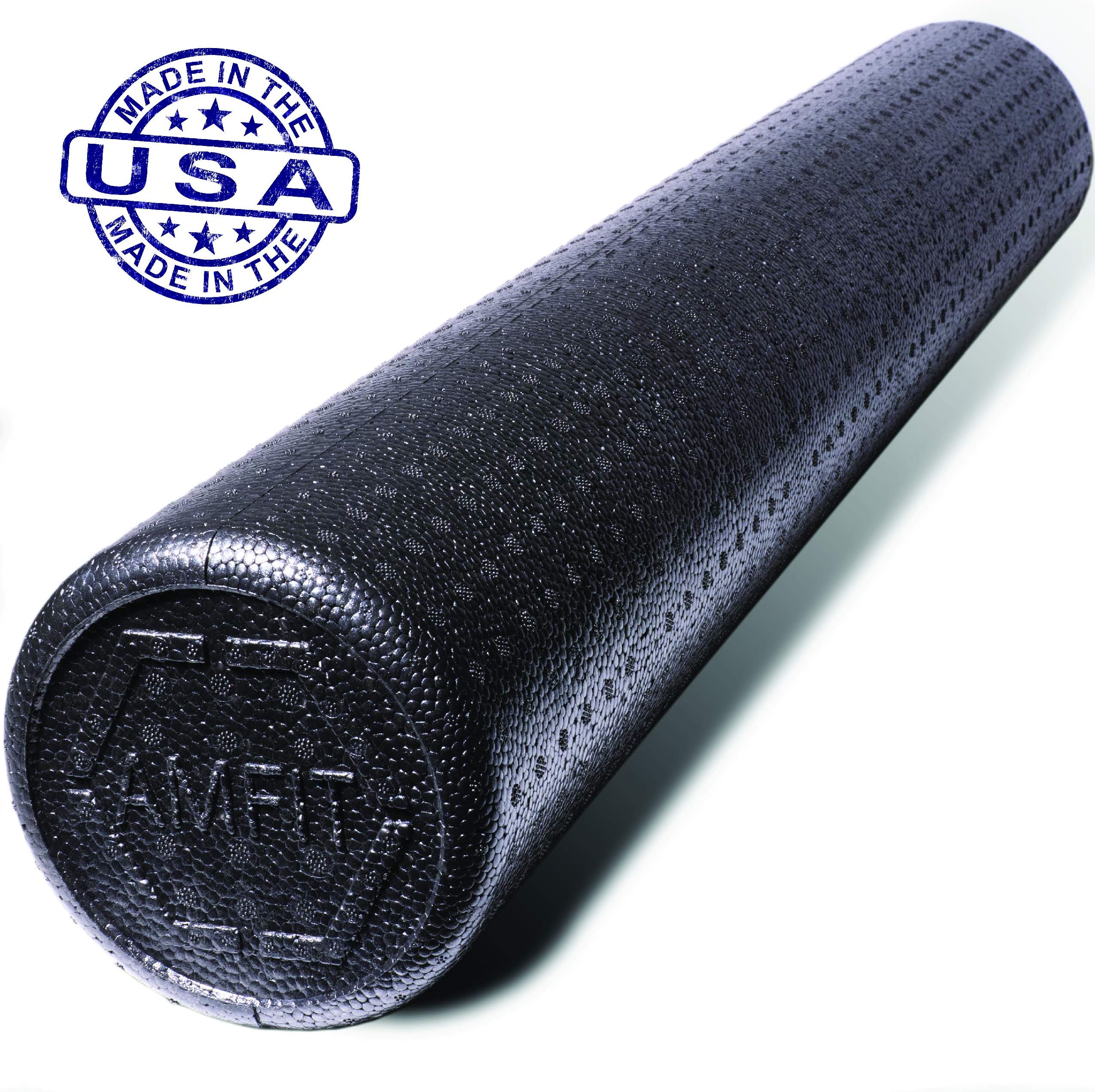 AMFit Foam Roller, High Density Foam Rollers for Muscles, Deep Tissue Massage, Back Pain, Yoga, Trigger Point, Self-Myofascial Release, Physical Therapy & Exercise, 36 Inch Muscle Roller