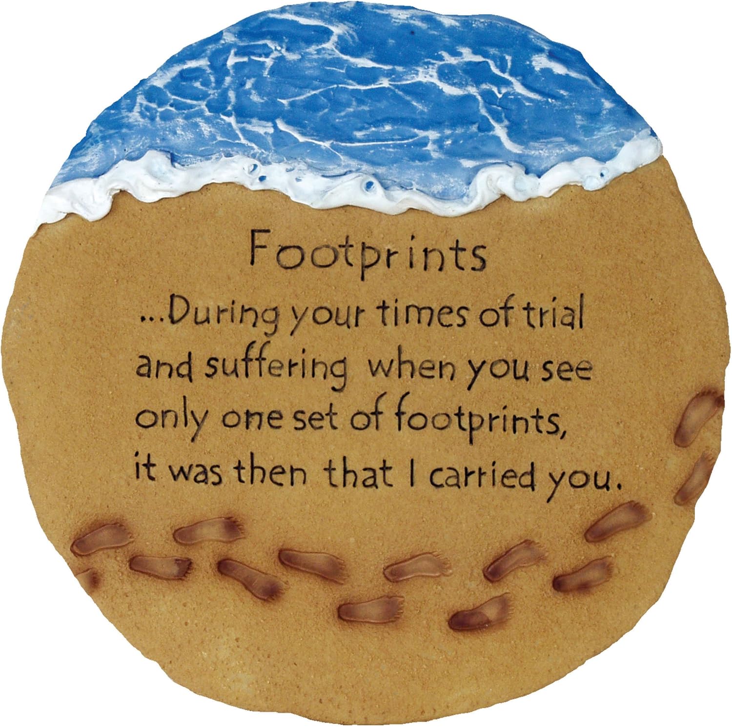 Hardscaping Materials - Spoontiques - Garden Décor - Footprints Stepping Stone - Decorative Stone for Garden