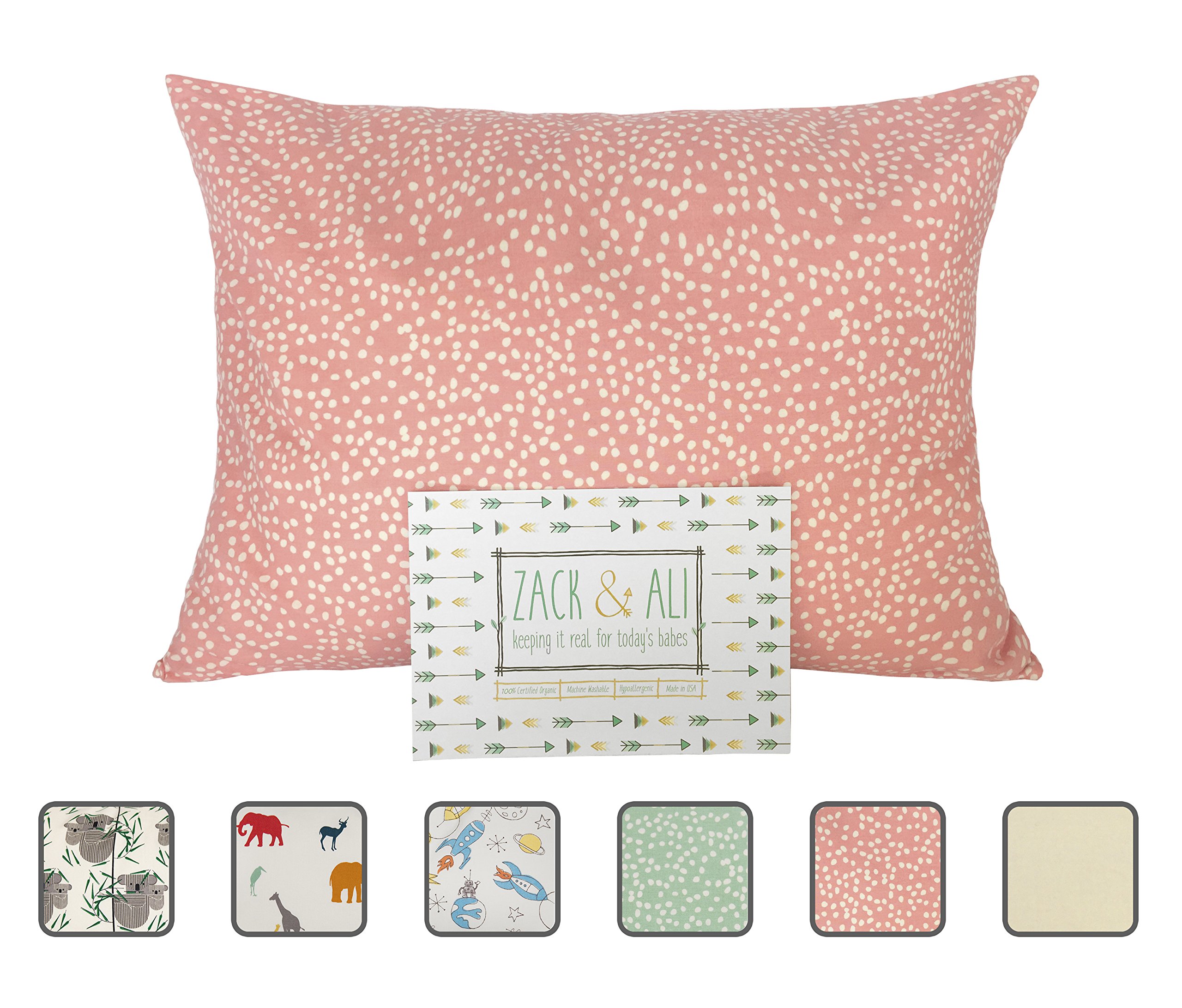 Calla Toddler Pillow Soft Organic Cotton of size 13" x 18