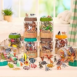Terra by Battat – 60 Pieces Dinosaur Figures