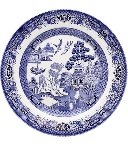 Amazon.com: Cuthbertson Blue Willow Salad Plate, 8 1/4
