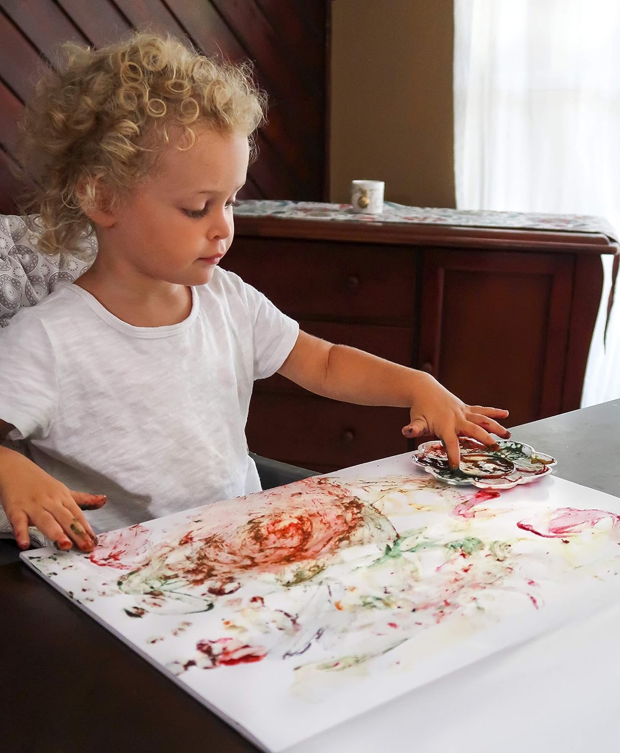 Veggie Baby Finger Paints for Toddlers, Vegan, Organic Baby Safe Coloring, Play, Colorful Eco Painting (5 Colors): Home Improvement