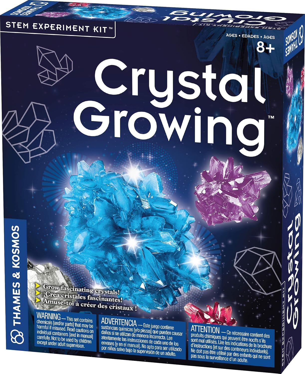 Thames & Kosmos Crystal Growing STEM Experiment Kit Grow