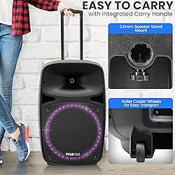 Pyle PA Speaker System, 500W Max Output with AUX