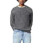 Buffalo David Bitton mens Textured Crew Knit Washy Sweater