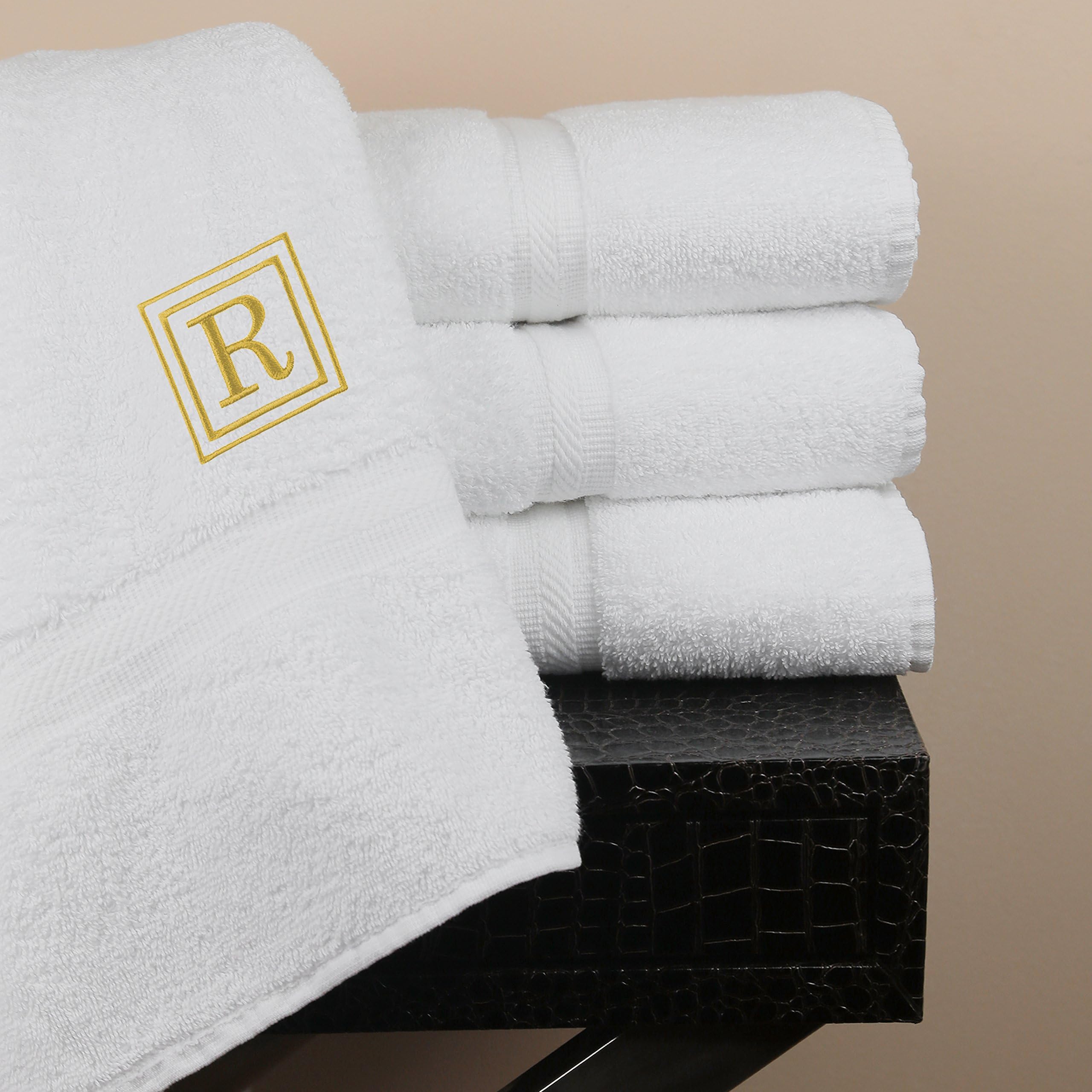 Luxor Linens - Oversize Bath Towel Set - Solano Collection 100% Egyptian Cotton Bath Towels - Fully Customized Luxury Bath Towel Sets for Home, Hotel or Spa - Available in Sets of 4