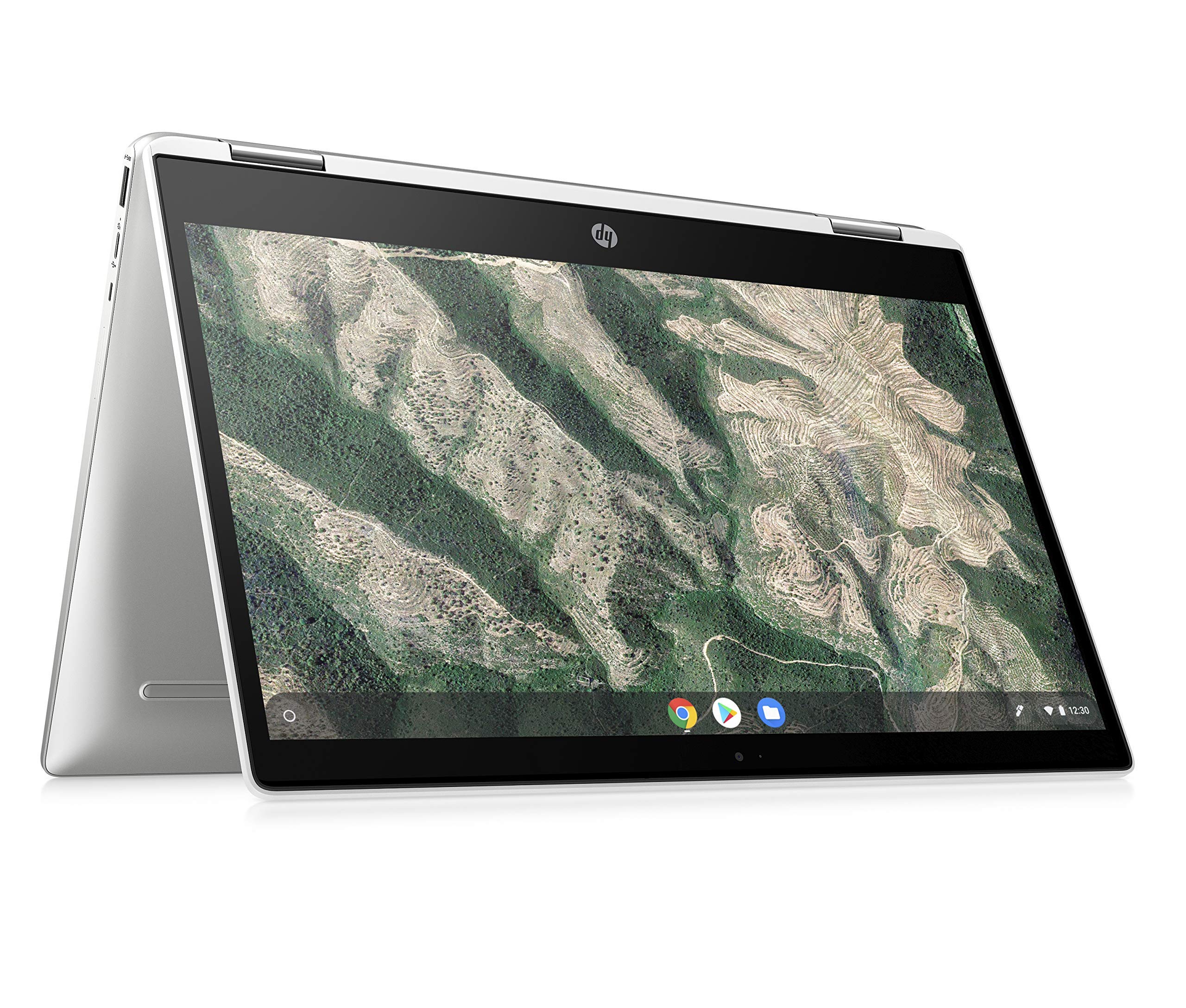 HP Chromebook X360 14b-ca0004na 14 Inch Full HD Touch-screen Display, (Ceramic White) (Intel Pentium Silver N5000, 4 GB DDR4, 64 GB eMMC, (Renewed)