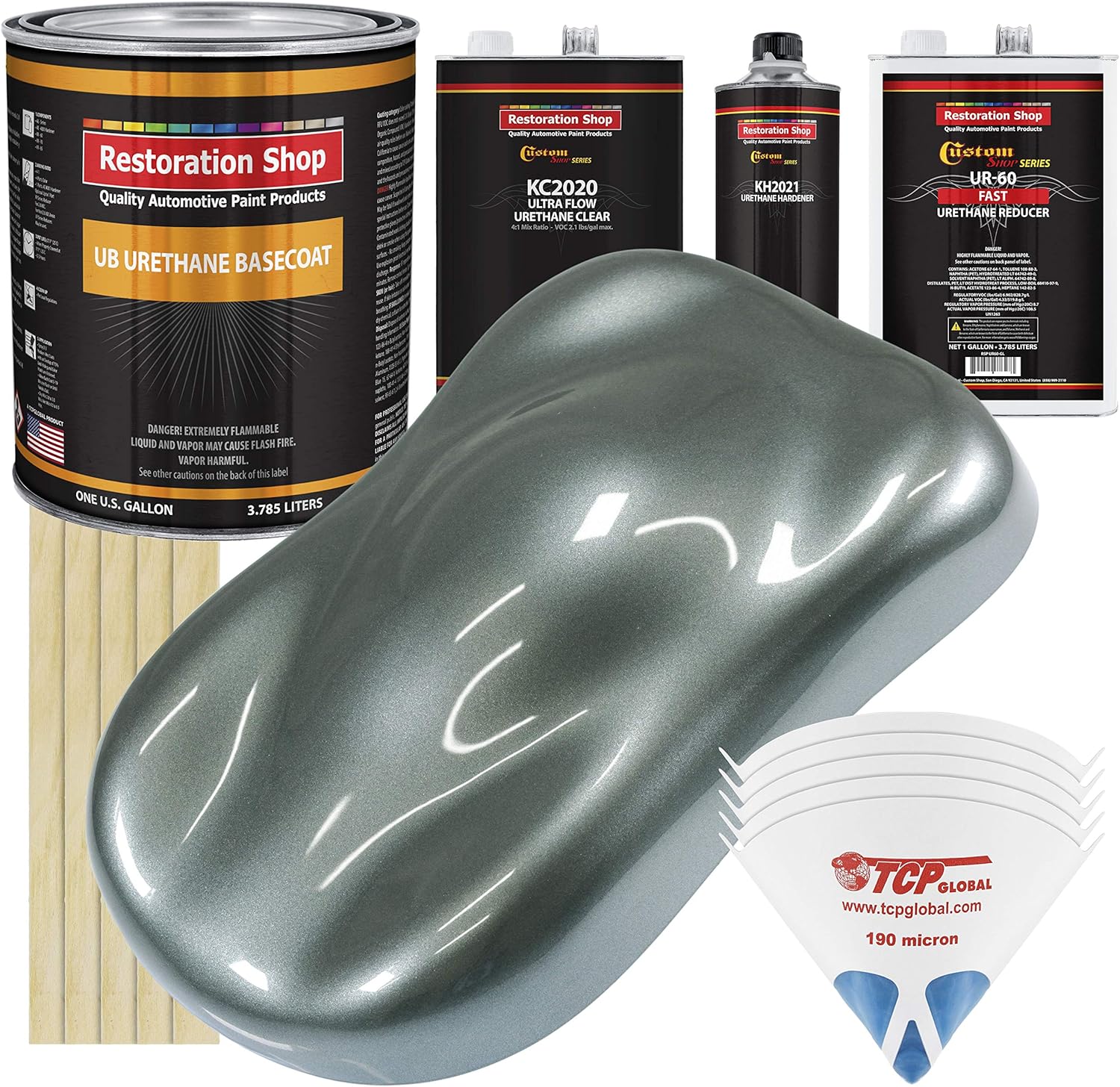 Restoration Shop Steel Gray Metallic Urethane Basecoat