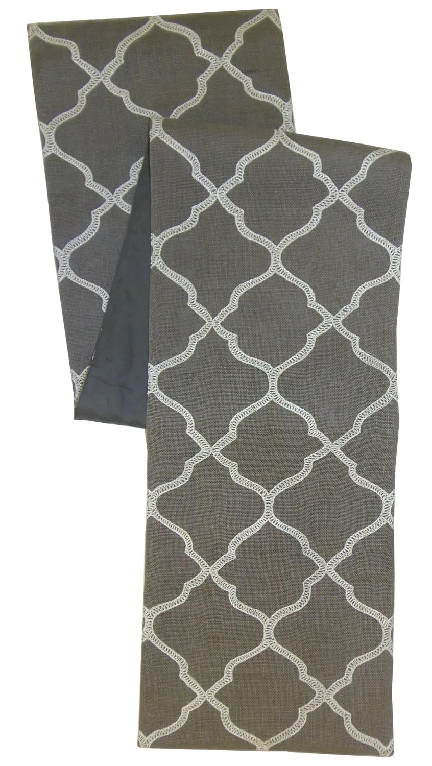 Best white and olive table runner