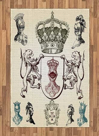 Mittelalter Bereich Teppich Von Lunarable Shield Design Mit