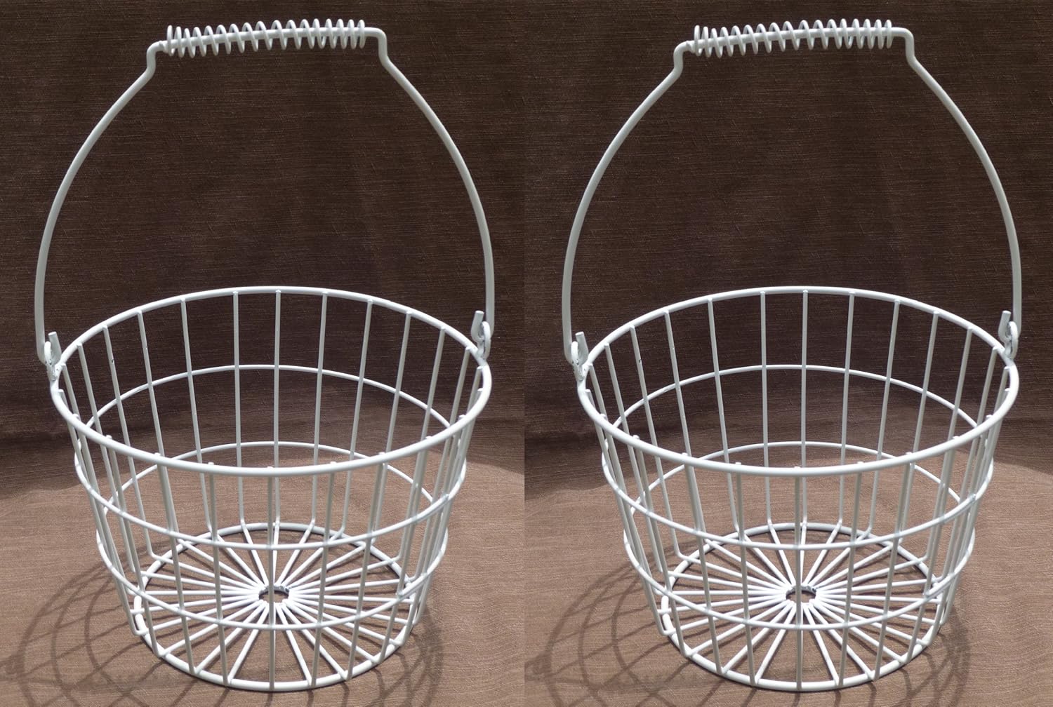 Potato Onion Basket, Vintage Wire Farm Style, White Set of 2 Amazon