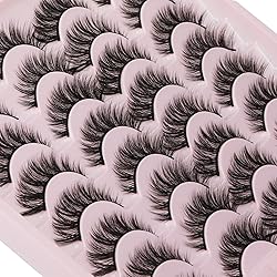 JIMIRE Wispy Faux Mink Cat Eye Lashes Fluffy