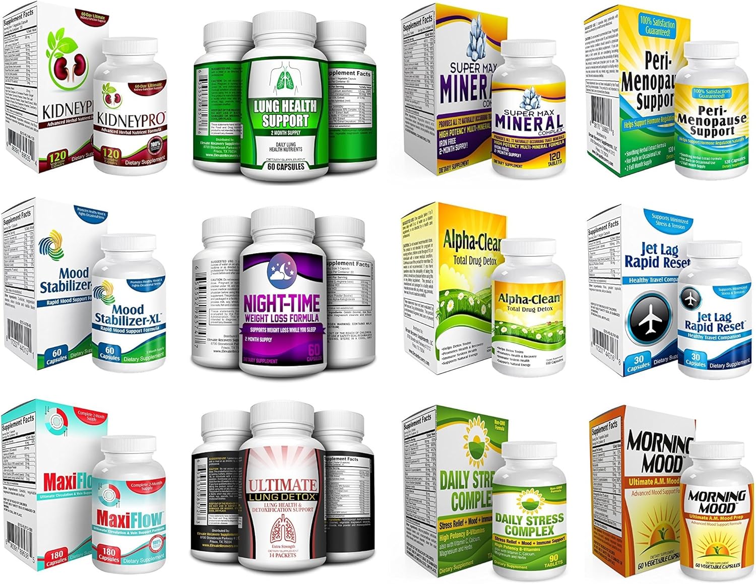 All-in-1 Lung Health Support Cleanse Supplement - Vitamins - Pills - Natural Lung Supplements - 60 Capsules: Health & Personal Care
